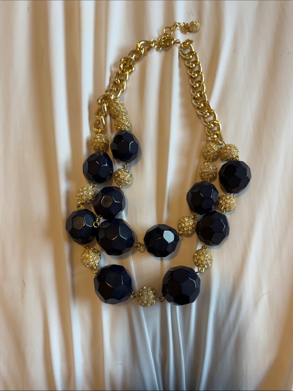 Lilly Pulitzer “On the Rocks” Navy and Gold Necklace